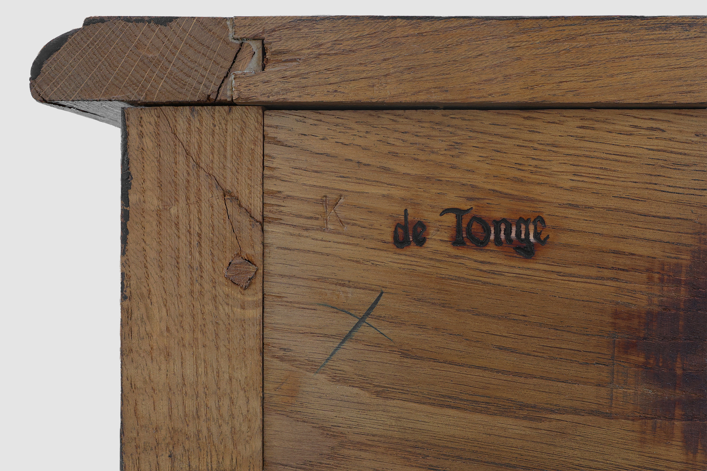 Monumental Oak Sideboard by De Tonge, France, Mid-20th Centurythumbnail